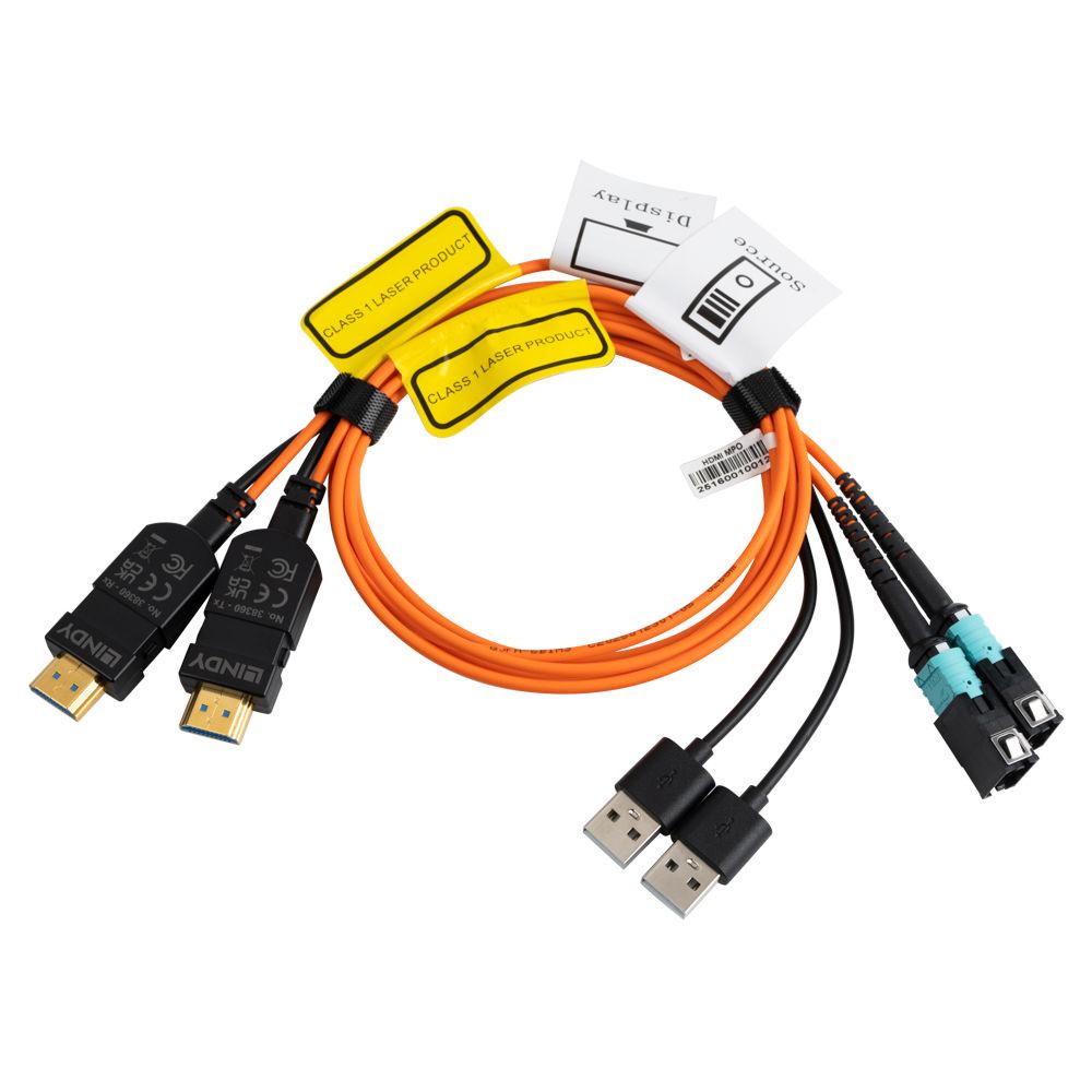 LINDY LNY-38360 :: MPO оптичен HDMI 8K60 екстендър, 100.0 м | JAR Computers LINDY LNY-38360 :: MPO оптичен HDMI 8K60 екстендър, 100.0 м