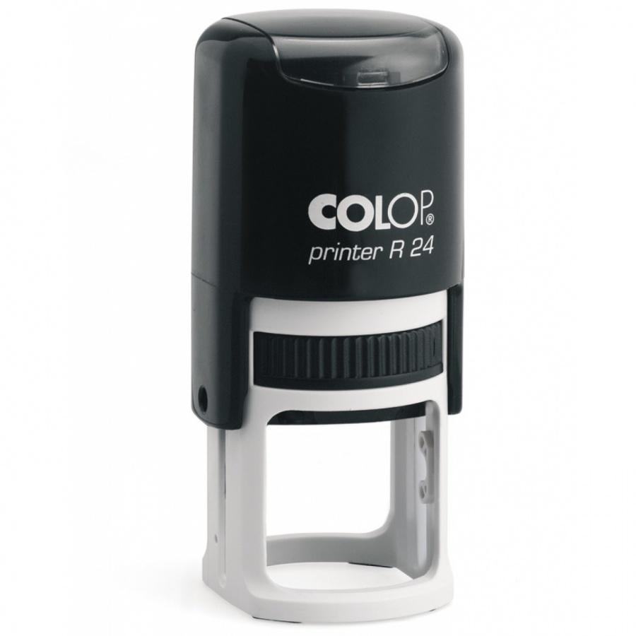 Печат Colop Printer R24 кръгъл, D24 мм, син тампон | JAR Computers Печат Colop Printer R24 кръгъл, D24 мм, син тампон