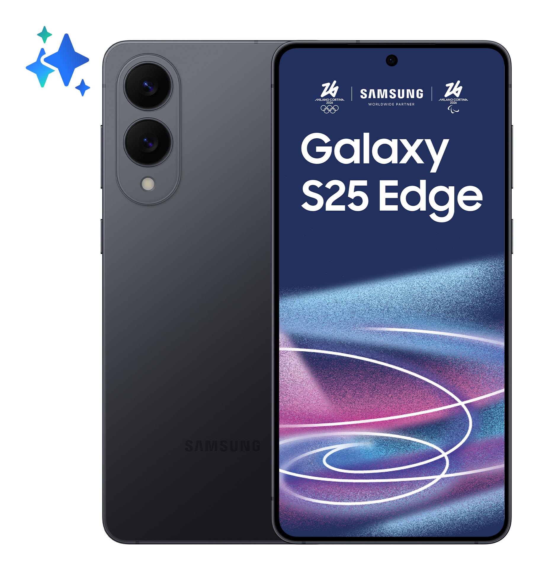 Samsung Galaxy S25 Edge 17 см (6.7") Двойна SIM карта Android 15 5G UBS тип C 12 GB 512 GB 3900 mAh Черен | JAR Computers Samsung Galaxy S25 Edge 17 см (6.7") Двойна SIM карта Android 15 5G UBS тип C 12 GB 512 GB 3900 mAh Черен