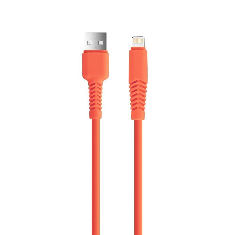 Setty кабел USB - Lightning 1.5 м, 2.1A, оранжев