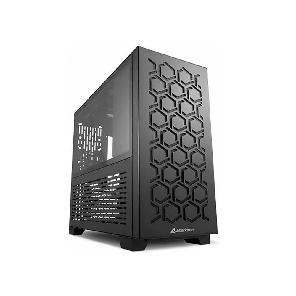 Sharkoon MS-Y1000 Midi Tower Computer Case Black (34038184) (SHR34038184)