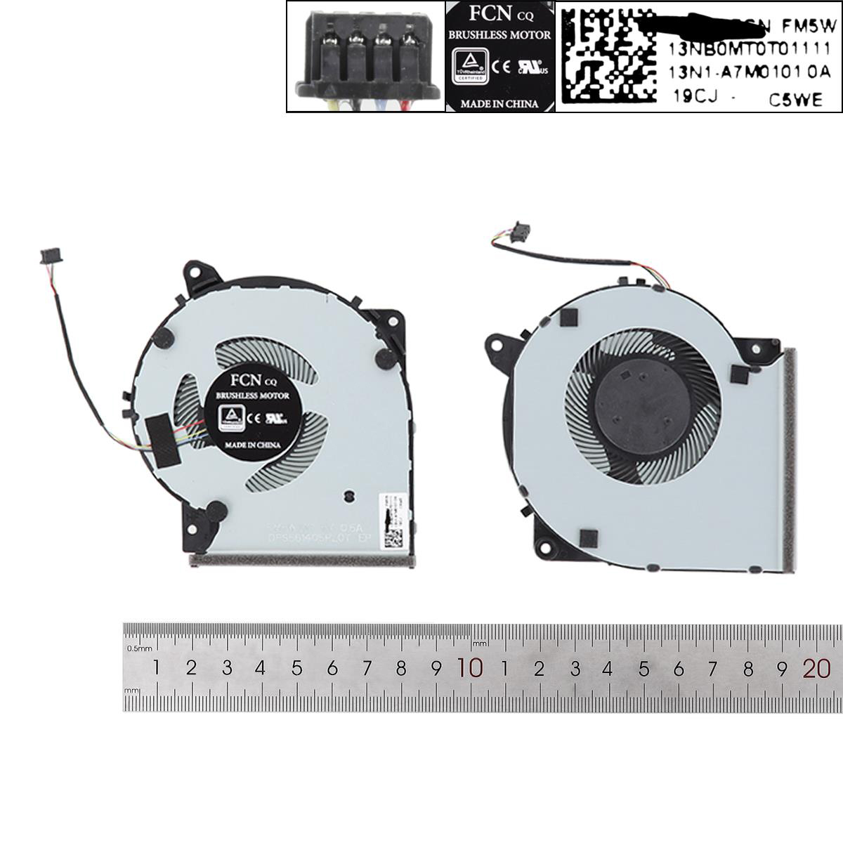 Вентилатор за лаптоп (CPU Fan) Asus X409U X509U X409F X509F FL8700D FL8700  | JAR Computers Вентилатор за лаптоп (CPU Fan) Asus X409U X509U X409F X509F FL8700D FL8700