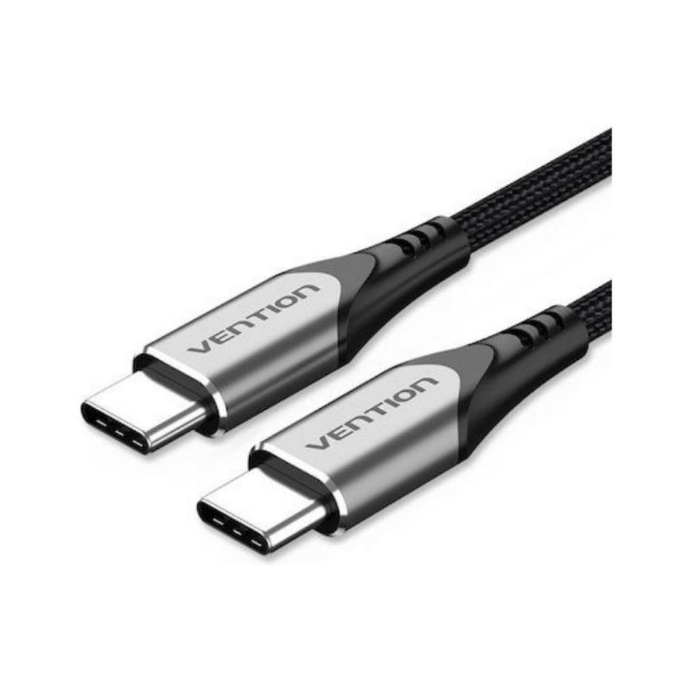 VENTION USB 2.0 C Male to C Male 5A Cable 1M Gray Flexible PVC Type (TRWHF) (VENTRWHF)