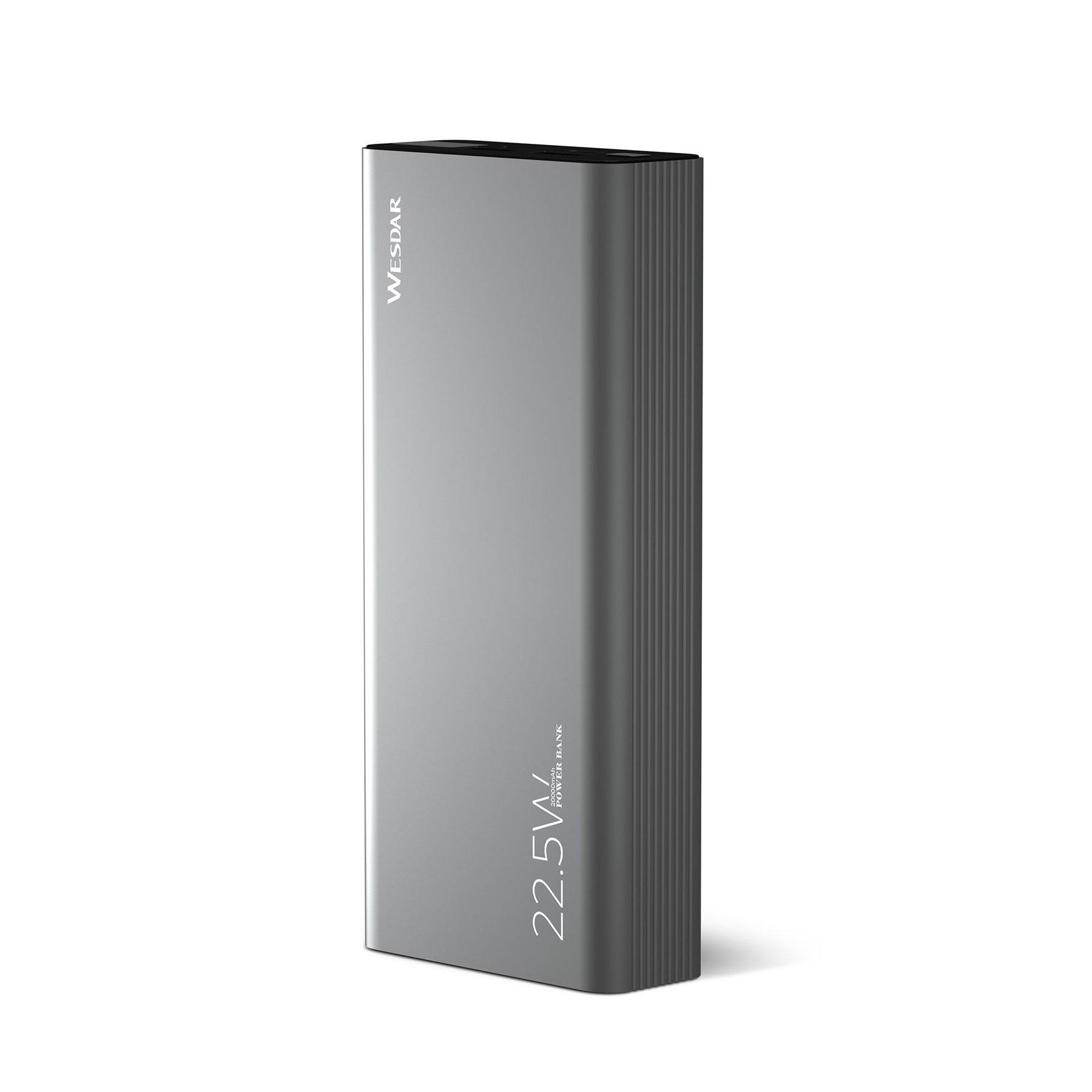 Външна батерия Wesdar S301, 20000 mAh, сива | JAR Computers Външна батерия Wesdar S301, 20000 mAh, сива