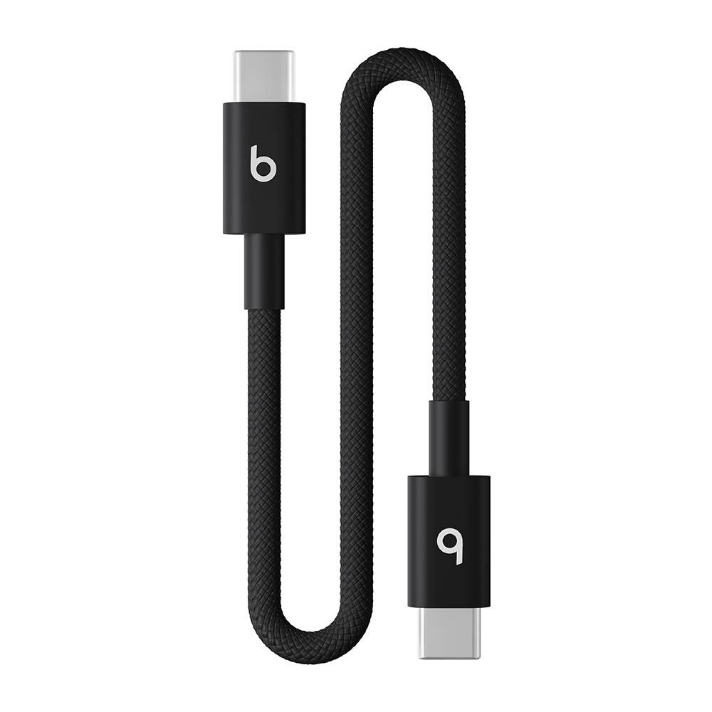 Beats USB-C to USB-C Woven Short Cable (20 cm) - Bolt Black | JAR Computers Beats USB-C to USB-C Woven Short Cable (20 cm) - Bolt Black