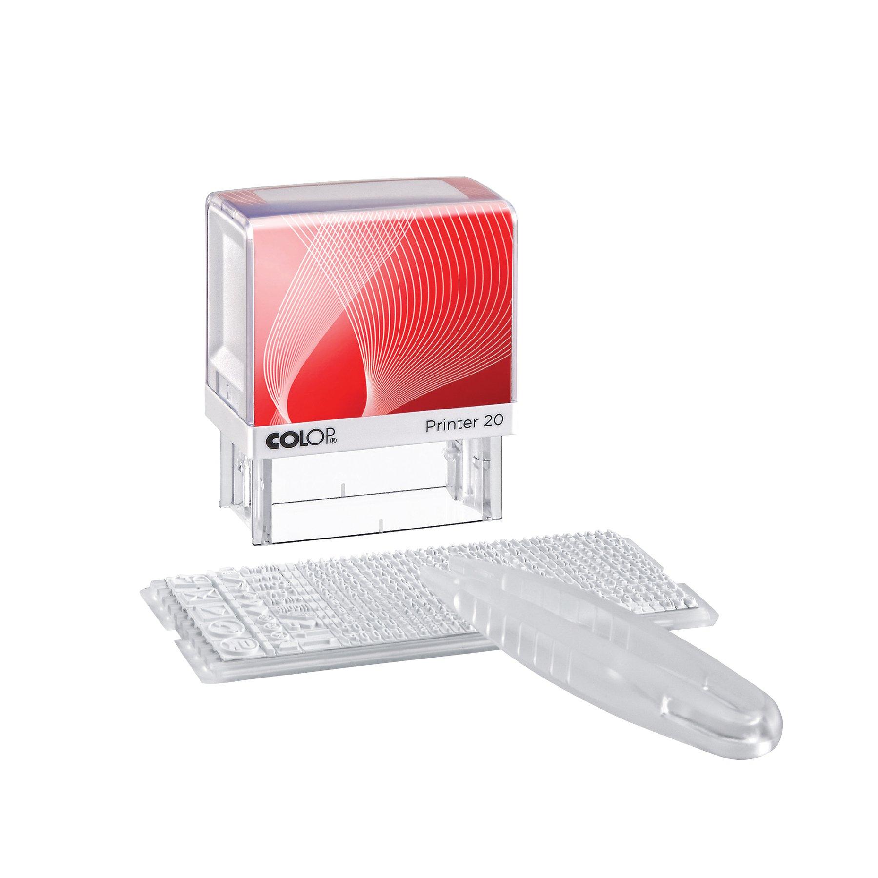 Colop Печат Printer 20/1 Set, самонареждащ се, 14 x 38 mm, с букви на кирилица | JAR Computers Colop Печат Printer 20/1 Set, самонареждащ се, 14 x 38 mm, с букви на кирилица