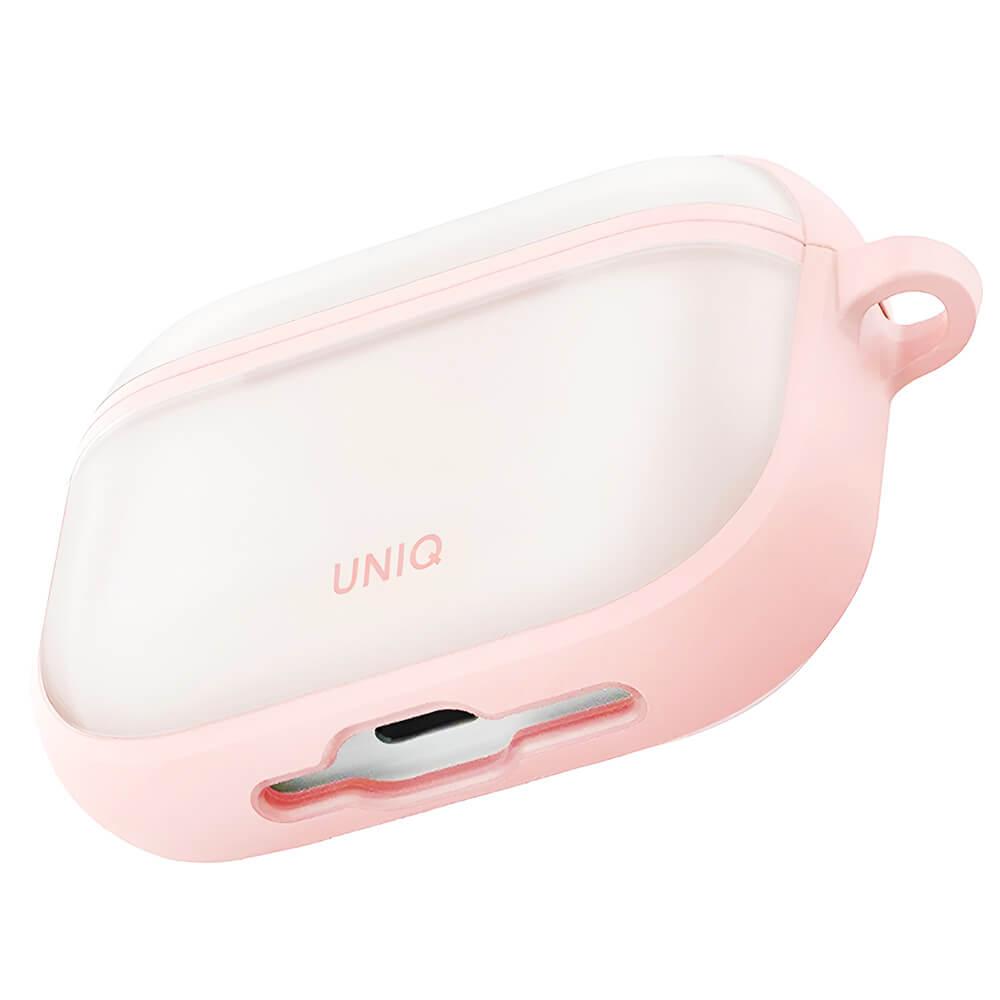 Хибриден удароустойчив кейс с карабинер за Apple AirPods Pro 3 - Uniq Veren Series Hybrid Case (розов) | JAR Computers Хибриден удароустойчив кейс с карабинер за Apple AirPods Pro 3 - Uniq Veren Series Hybrid Case (розов)