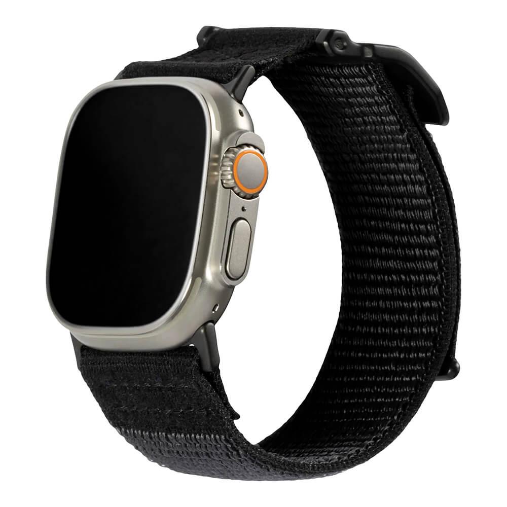 Изключително здрава текстилна каишка за Apple Watch 42мм, 44мм, 45мм, Ultra, Ultra 2 49мм - Urban Armor Gear Active Watch Strap (черен) | JAR Computers Изключително здрава текстилна каишка за Apple Watch 42мм, 44мм, 45мм, Ultra, Ultra 2 49мм - Urban Armor Gear Active Watch Strap (черен)