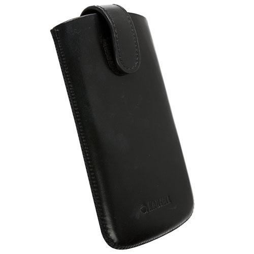 Кожен калъф с лента за издърпване за iPhone 6, Samsung Galaxy S3, S3 Neo, S4, Sony Xperia XT, Xperia V и мобилни телефони - Krusell Asperö 3XL (черен) | JAR Computers Кожен калъф с лента за издърпване за iPhone 6, Samsung Galaxy S3, S3 Neo, S4, Sony Xperia XT, Xperia V и мобилни телефони - Krusell Asperö 3XL (черен)