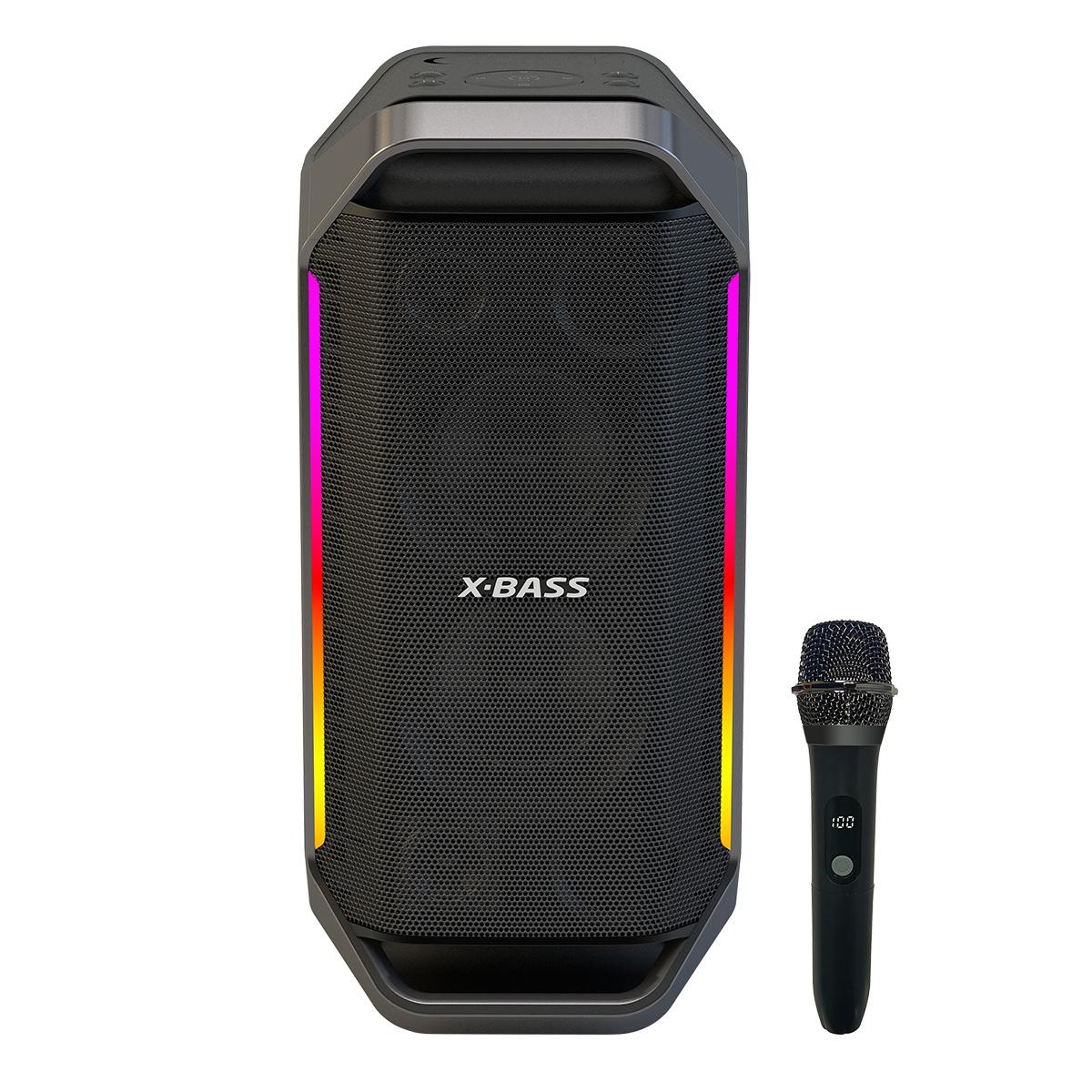 Парти аудио система Xmart X-BASS B520, 105W RMS, Bluetooth 5.3, TWS, RGB светлини, микрофон | JAR Computers Парти аудио система Xmart X-BASS B520, 105W RMS, Bluetooth 5.3, TWS, RGB светлини, микрофон