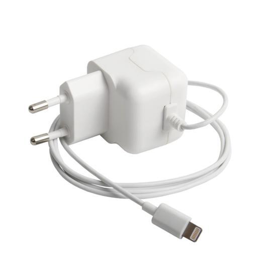 Сертифицирано захранване за ел. мрежа с вграден Lightning кабел за iPhone, iPad и iPod с Lightning - Jivo 2.1A Lightning Wall Charger | JAR Computers Сертифицирано захранване за ел. мрежа с вграден Lightning кабел за iPhone, iPad и iPod с Lightning - Jivo 2.1A Lightning Wall Charger
