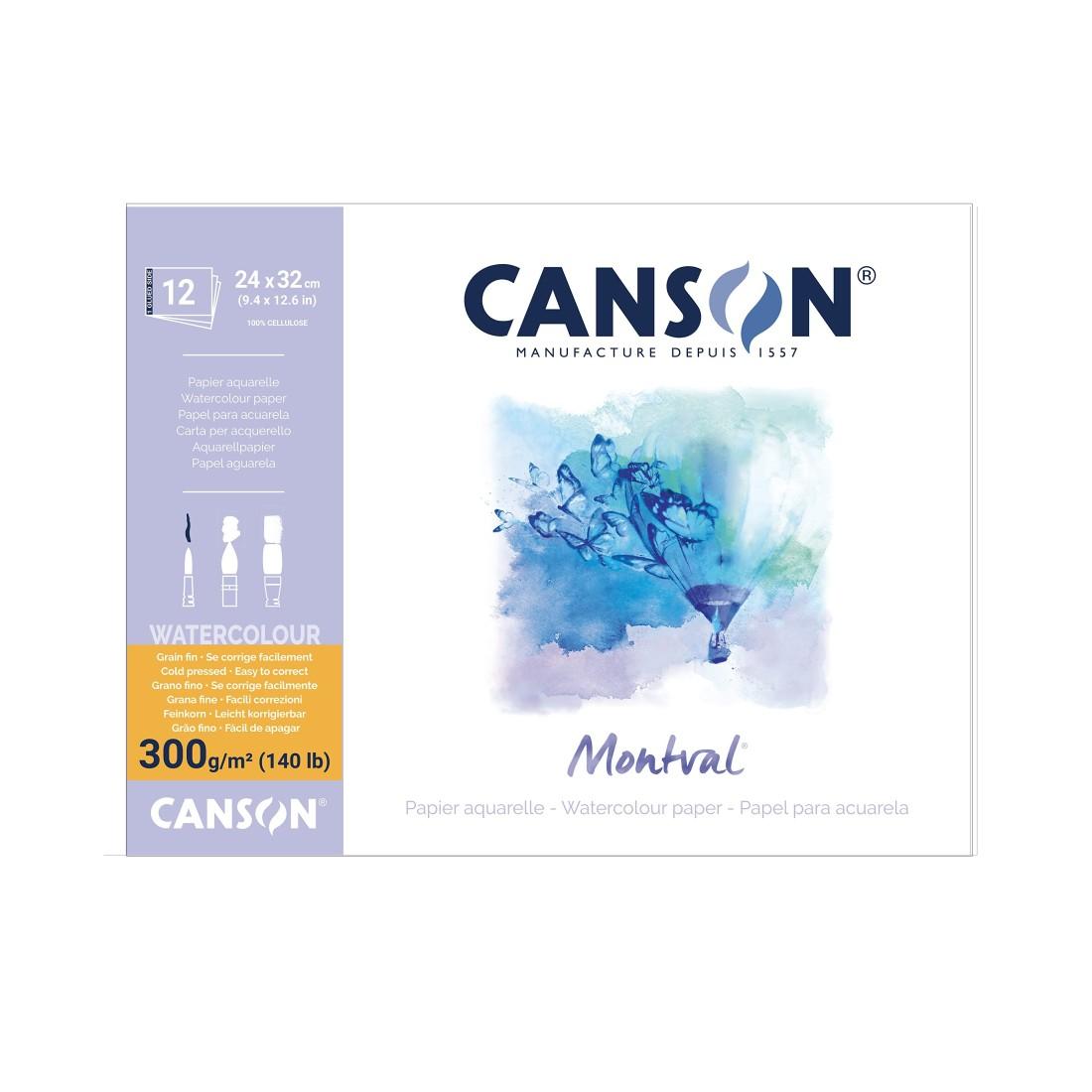 Скицник CANSON Montval, за акварелни бои, 240х320 мм, 300 г/кв.м, cold pressed, 12 л. | JAR Computers Скицник CANSON Montval, за акварелни бои, 240х320 мм, 300 г/кв.м, cold pressed, 12 л.
