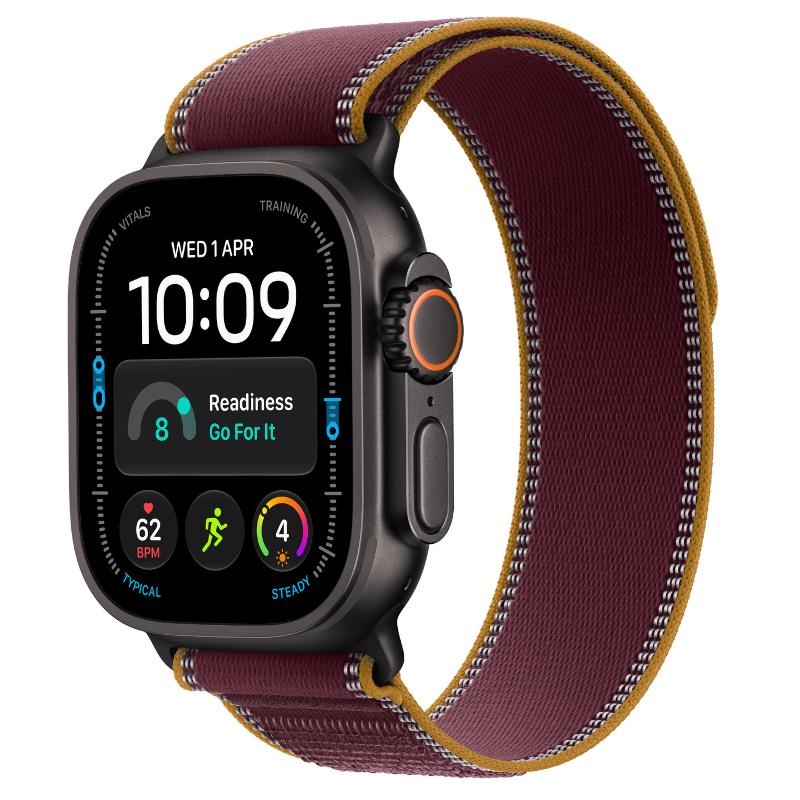 Смарт часовник Apple Watch Ultra 4 49mm Black/Burgundy Trail L mjc24 , 64 , Apple S11 64-bit Dual Core