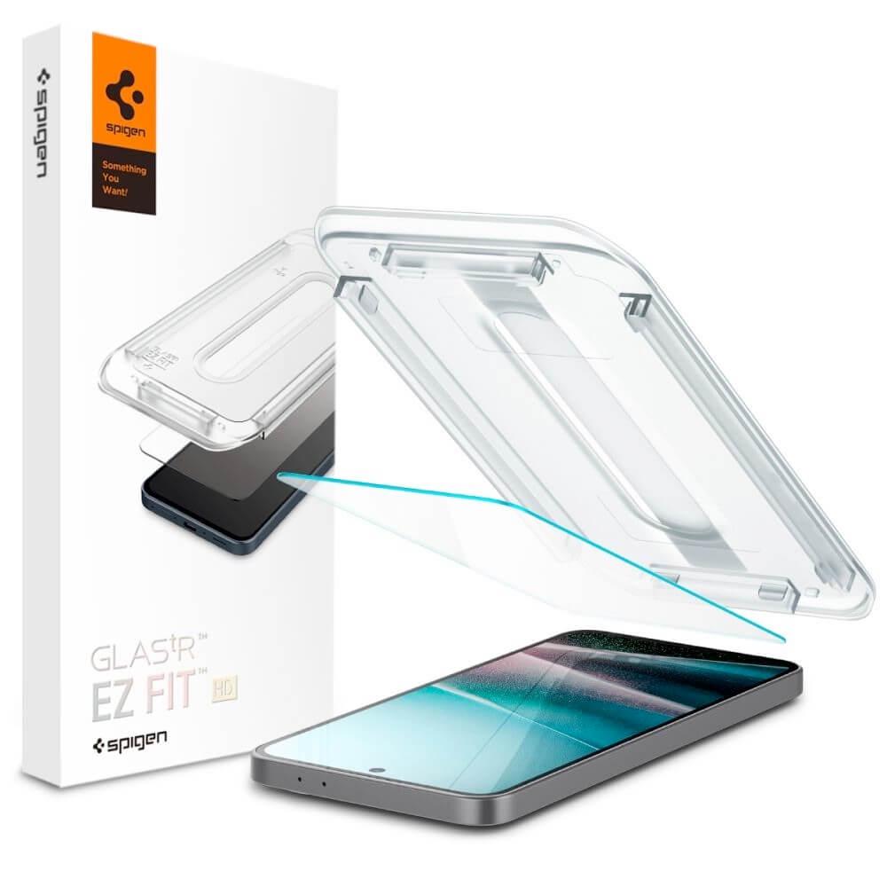 Стъклено защитно покритие за дисплея на Samsung Galaxy A37 5G, Galaxy A36 5G - Spigen Glas.tR EZ Fit Tempered Glass (прозрачен) | JAR Computers Стъклено защитно покритие за дисплея на Samsung Galaxy A37 5G, Galaxy A36 5G - Spigen Glas.tR EZ Fit Tempered Glass (прозрачен)