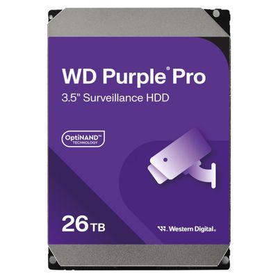Твърд диск WD HDD Purple Pro WD240PURP - 26 TB - 3.5 - SATA 6 GB/s | JAR Computers Твърд диск WD HDD Purple Pro WD240PURP - 26 TB - 3.5 - SATA 6 GB/s