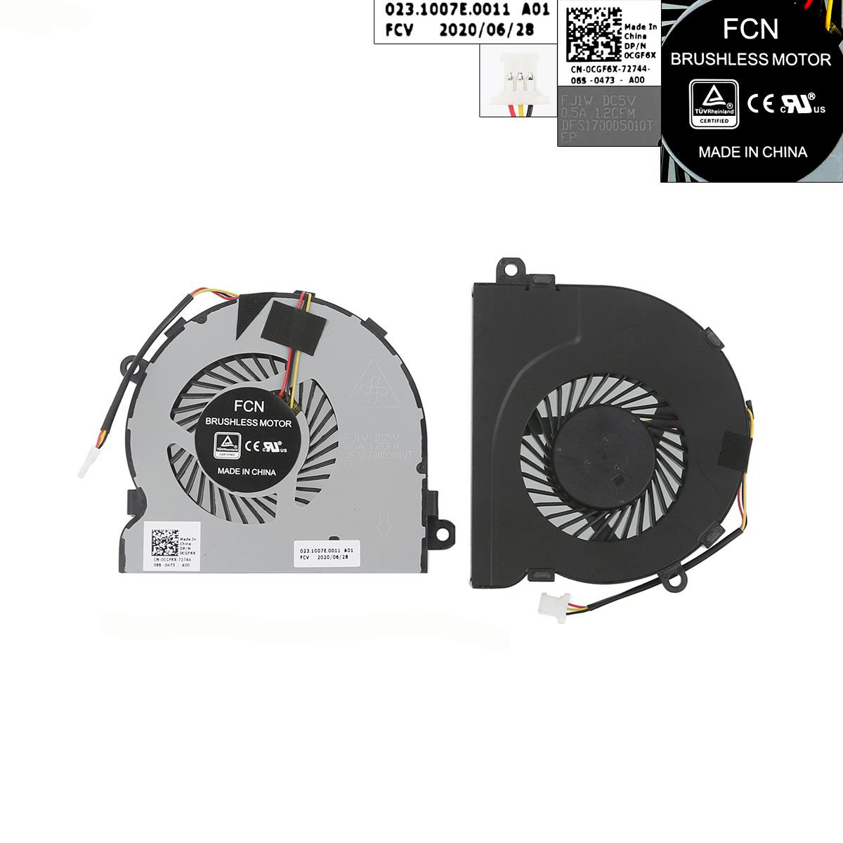 Вентилатор за лаптоп (CPU Fan) Dell Inspiron 15-3567 3576 3578
