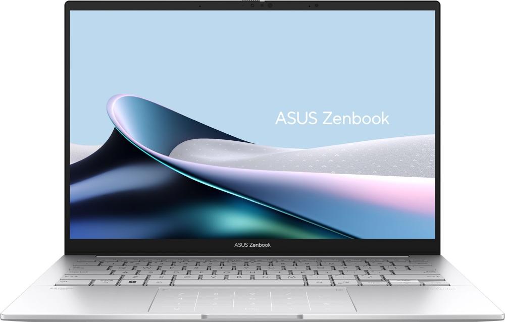 Asus Zenbook UX3405CA-ST1109NA, Intel Ultra 9 285H 2.9 GHz (24MB Cache, up to 5.4 GHz, 16 cores, 16 Threads), 14.0 OLED WQXGA+(WQ+) 2880X1800 16:10 Bend+500nits Glare , 120 Hz, LPDDR5X 32GB ( on board ),1TB  SSD G4, No OS , Foggy Silver, no adapter