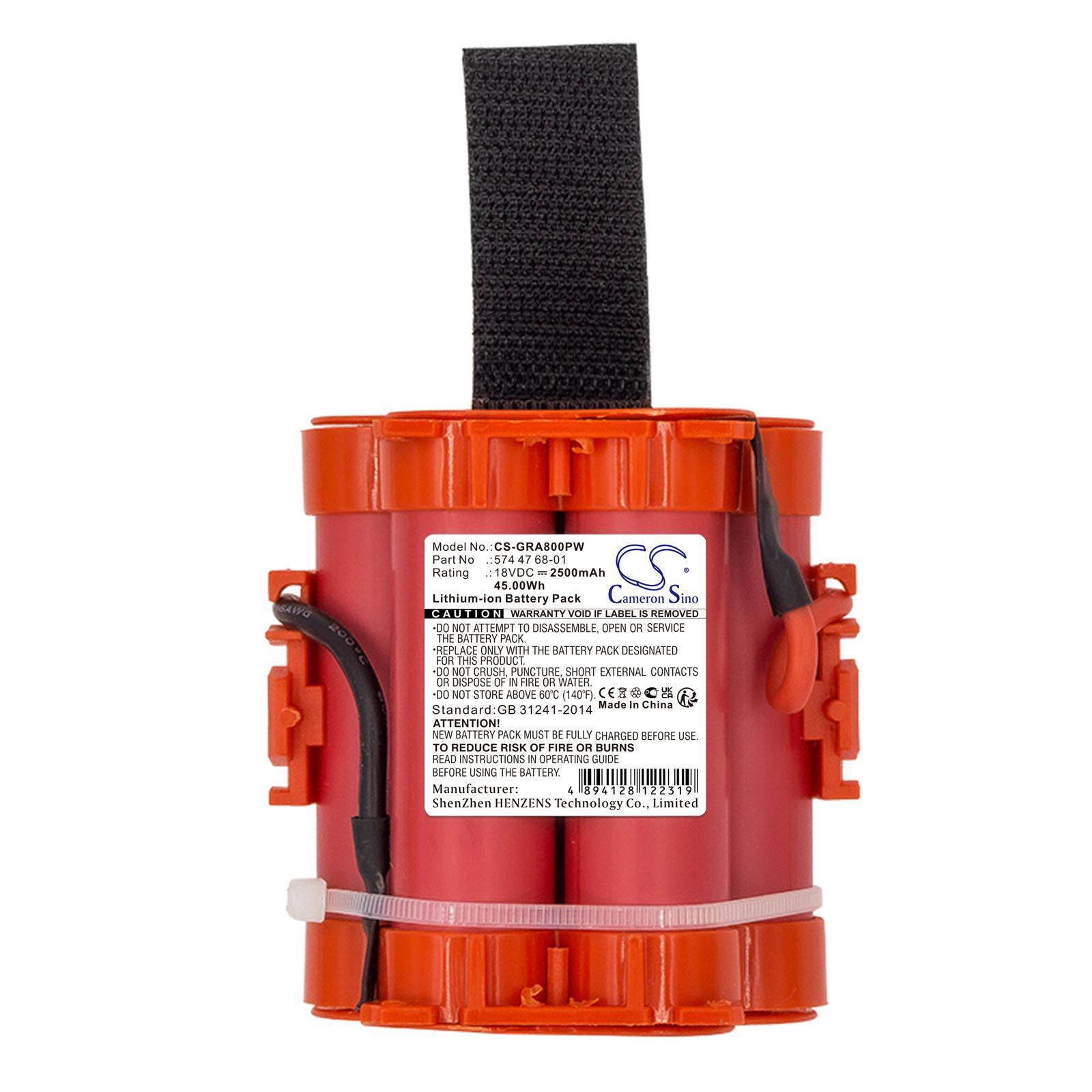 Батерия Cameron Sino, За косачка робот GARDENA Mahroboter R40Li, R38LI HUSKVARNA Automower 105, 305,308 586 18V 2500mAh Cameron Sino | JAR Computers Батерия Cameron Sino, За косачка робот GARDENA Mahroboter R40Li, R38LI HUSKVARNA Automower 105, 305,308 586 18V 2500mAh Cameron Sino