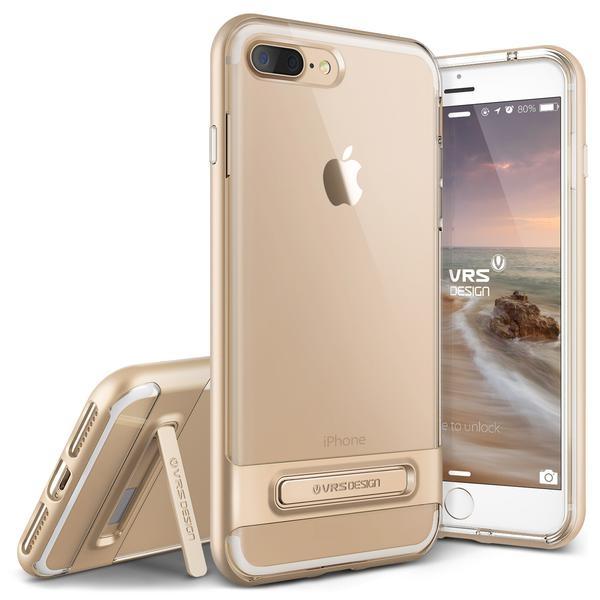 Хибриден удароустойчив кейс за iPhone 8 Plus, iPhone 7 Plus - Verus Crystal Bumper Case (златист-прозрачен) | JAR Computers Хибриден удароустойчив кейс за iPhone 8 Plus, iPhone 7 Plus - Verus Crystal Bumper Case (златист-прозрачен)