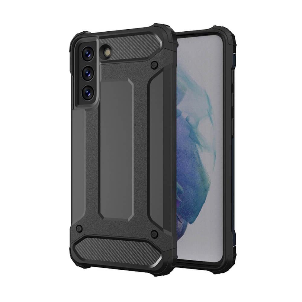 Хибриден удароустойчив кейс за Samsung Galaxy S21 FE - Hybrid Armor Case (черен) | JAR Computers Хибриден удароустойчив кейс за Samsung Galaxy S21 FE - Hybrid Armor Case (черен)