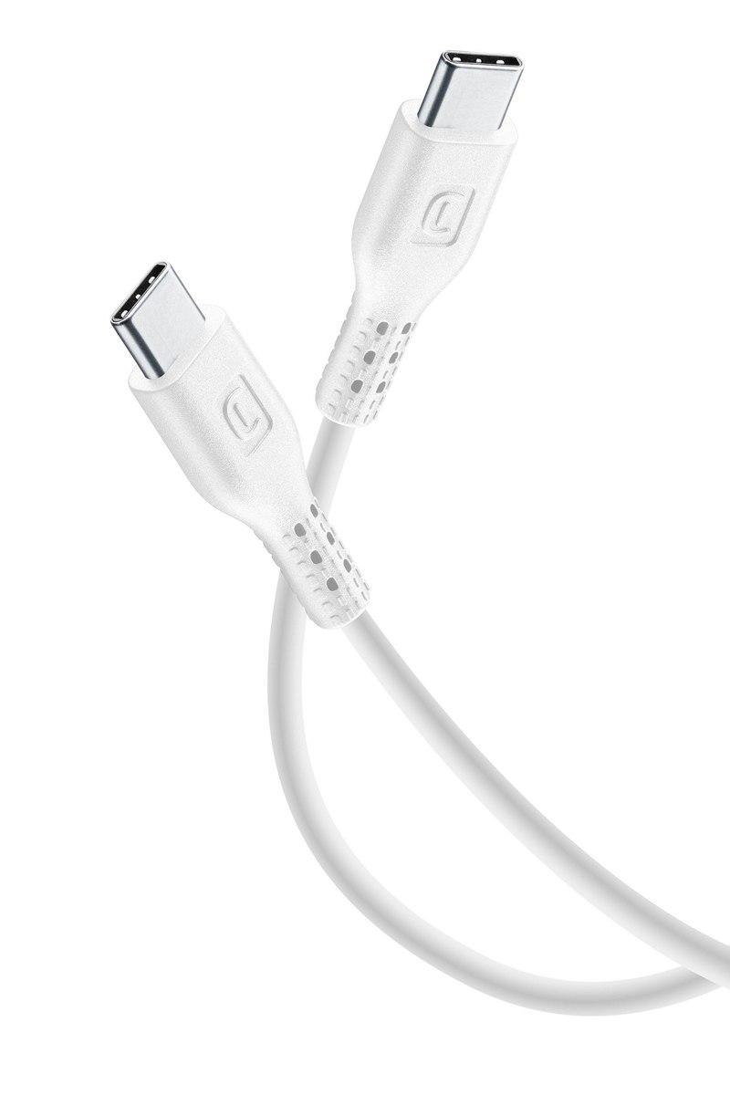 Кабел данни USB-C към USB-C 60 см. бял | JAR Computers Кабел данни USB-C към USB-C 60 см. бял