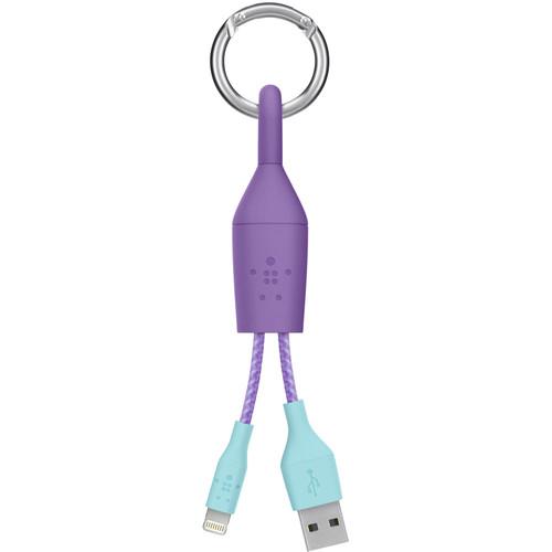Кабел тип ключодържател за всички устройства с Lightning порт - Belkin Mixit Lightning to USB Clip Cable (лилав) | JAR Computers Кабел тип ключодържател за всички устройства с Lightning порт - Belkin Mixit Lightning to USB Clip Cable (лилав)