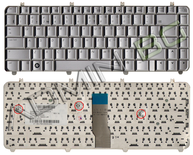 Клавиатура за лаптоп HP Pavilion DV5 DV5-1000 Сребриста | JAR Computers Клавиатура за лаптоп HP Pavilion DV5 DV5-1000 Сребриста
