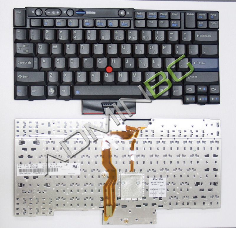 Клавиатура за лаптоп Lenovo ThinkPad T400S T410 T410I T410S T420 T420I T420S Black с Кирилица | JAR Computers Клавиатура за лаптоп Lenovo ThinkPad T400S T410 T410I T410S T420 T420I T420S Black с Кирилица