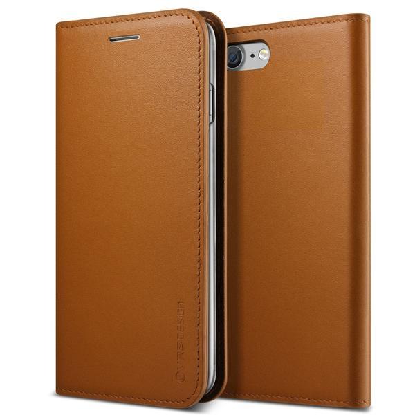 Кожен калъф (естествена кожа), тип портфейл за iPhone 8, iPhone 7 - Verus Genuine Leather Diary Case (кафяв) | JAR Computers Кожен калъф (естествена кожа), тип портфейл за iPhone 8, iPhone 7 - Verus Genuine Leather Diary Case (кафяв)