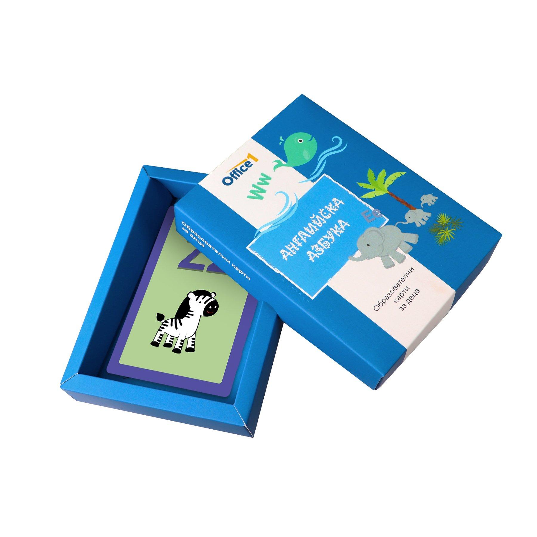 Office 1 Образователни карти - Английската азбука, 26 броя | JAR Computers Office 1 Образователни карти - Английската азбука, 26 броя