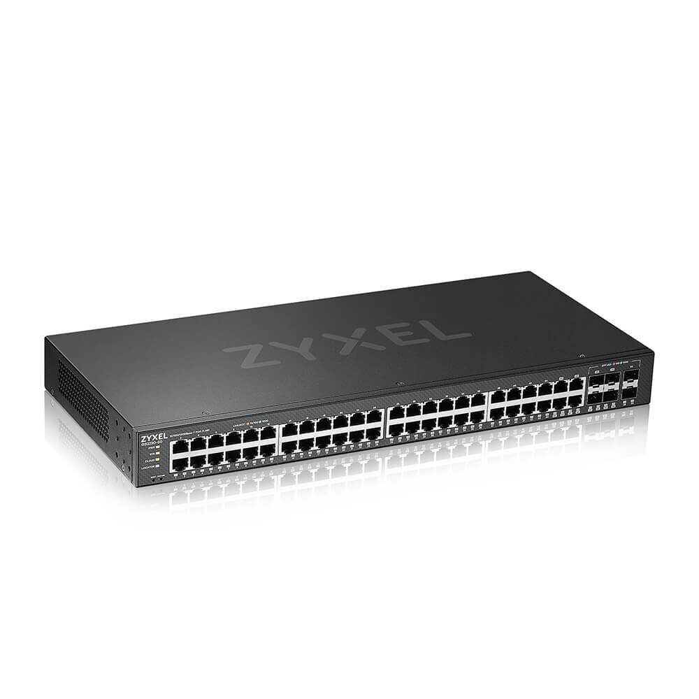 Zyxel GS2220-50-EU0101F мрежов суич Управляем L2 Gigabit Ethernet (10/100/1000) Черен | JAR Computers Zyxel GS2220-50-EU0101F мрежов суич Управляем L2 Gigabit Ethernet (10/100/1000) Черен