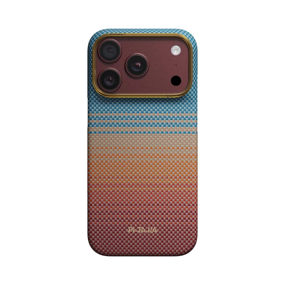 Кевларен кейс с MagSafe за iPhone 18 Pro, iPhone 17 Pro - Pitaka Edge Ultra-Slim Sunset 2.0 California Dream Aramid Fiber Case | JAR Computers Кевларен кейс с MagSafe за iPhone 18 Pro, iPhone 17 Pro - Pitaka Edge Ultra-Slim Sunset 2.0 California Dream Aramid Fiber Case