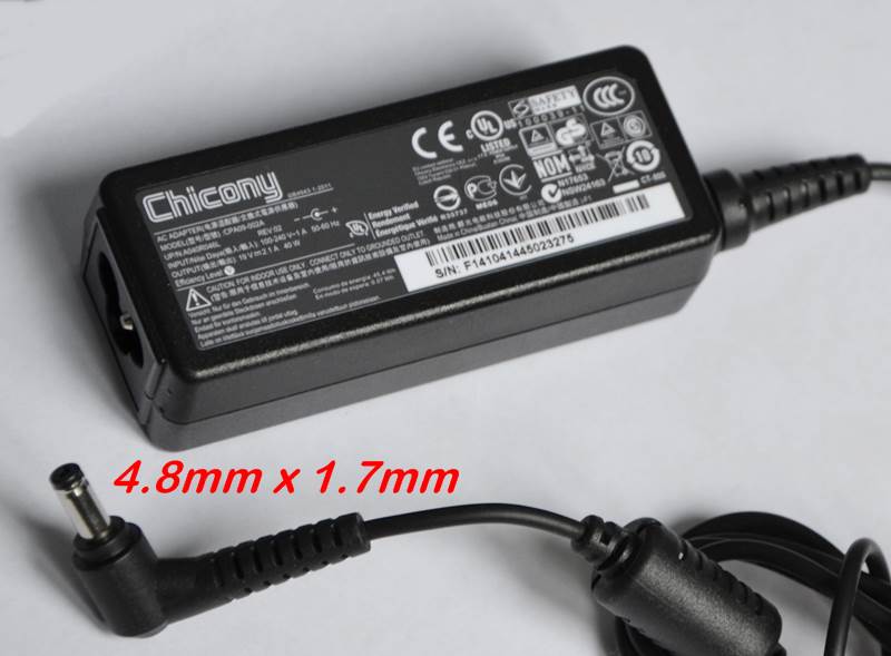 Адаптер за лаптоп ОРИГИНАЛЕН (Зарядно за лаптоп) Chicony 40W 19V 2.1A 4.8x1.7mm ремаркетиран | JAR Computers Адаптер за лаптоп ОРИГИНАЛЕН (Зарядно за лаптоп) Chicony 40W 19V 2.1A 4.8x1.7mm ремаркетиран