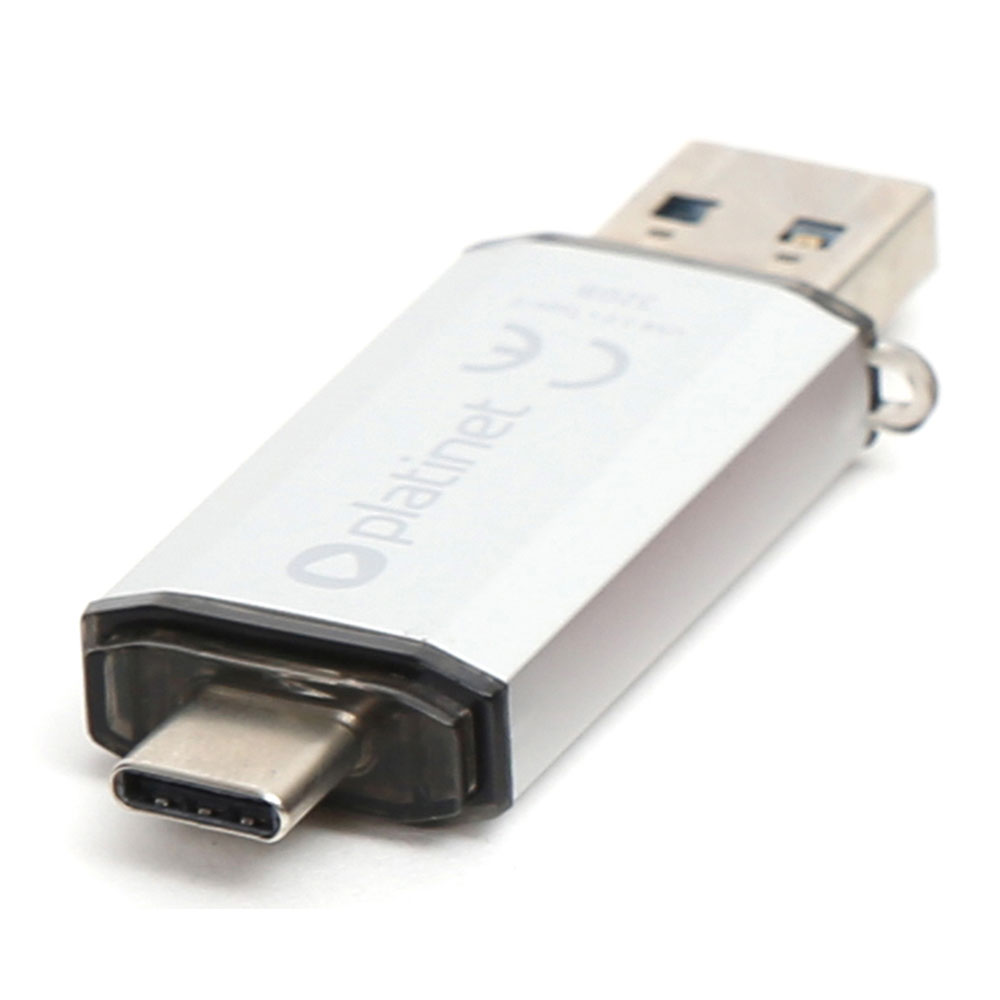 Памет OTG 64GB Platinet USB/USB-C сив | JAR Computers Памет OTG 64GB Platinet USB/USB-C сив