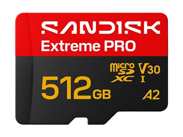 SANDISK Extreme PRO microSDXC UHS-I Card 512GB MicroSD 250MB/s Read / 170MB/s Write | JAR Computers SANDISK Extreme PRO microSDXC UHS-I Card 512GB MicroSD 250MB/s Read / 170MB/s Write