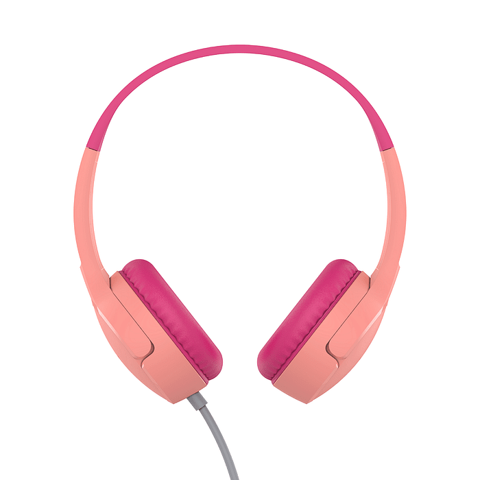 Слушалки Belkin SoundForm Mini с кабел за деца, Розови