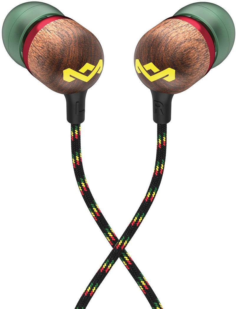 Слушалки с микрофон House of Marley - Smile Jamaica USB-C, Rasta