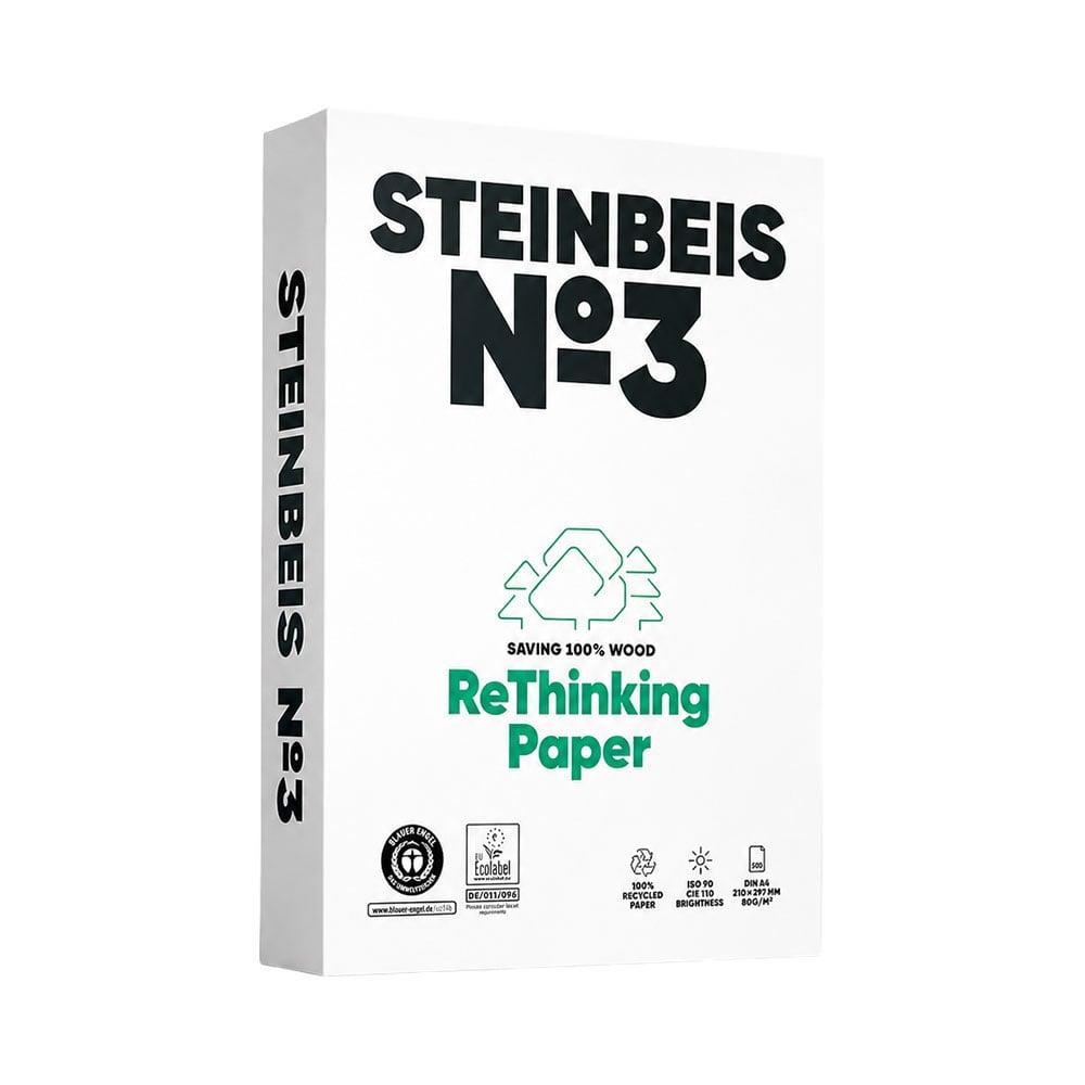 Steinbeis Копирна хартия N3, CIE 110, рециклирана, A3, 80 g/m2, 500 листа | JAR Computers Steinbeis Копирна хартия N3, CIE 110, рециклирана, A3, 80 g/m2, 500 листа