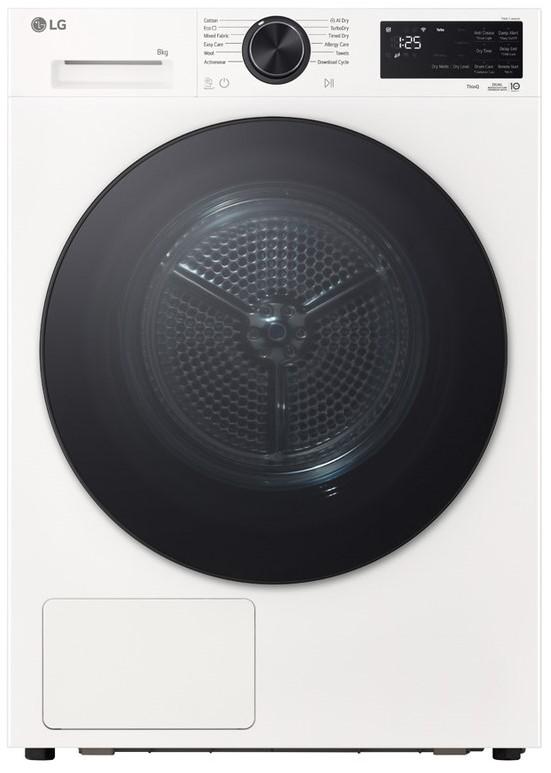 Сушилня LG RHX5008TWB , 8 kg, B , Бял