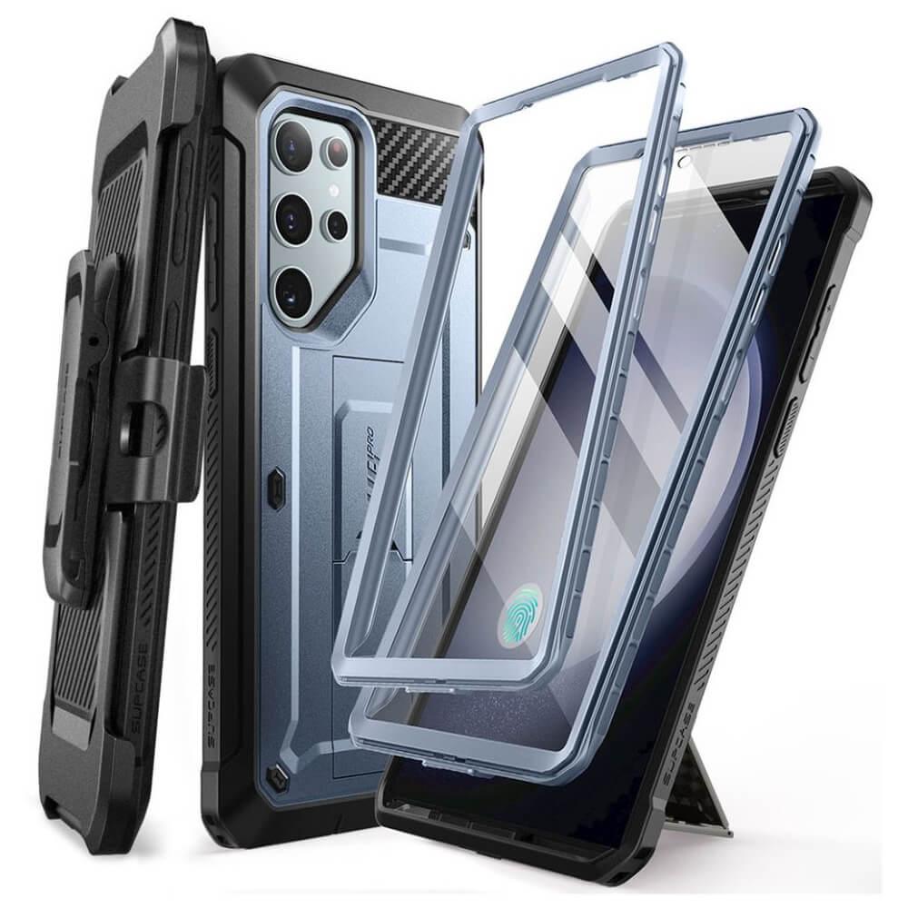 Удароустойчив хибриден кейс с вграден протектор за дисплея за Samsung Galaxy S24 Ultra - i-Blason SUPCASE Unicorn Beetle Pro Case with Screen Protector (син) | JAR Computers Удароустойчив хибриден кейс с вграден протектор за дисплея за Samsung Galaxy S24 Ultra - i-Blason SUPCASE Unicorn Beetle Pro Case with Screen Protector (син)