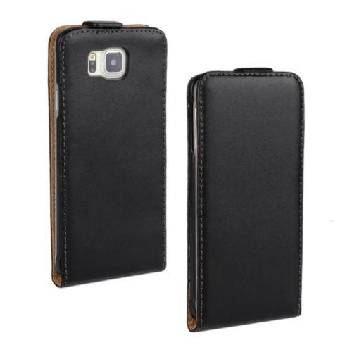 Вертикален кожен калъф за Samsung Galaxy Alpha SM-G850 - Leather Flip Case (черен) | JAR Computers Вертикален кожен калъф за Samsung Galaxy Alpha SM-G850 - Leather Flip Case (черен)
