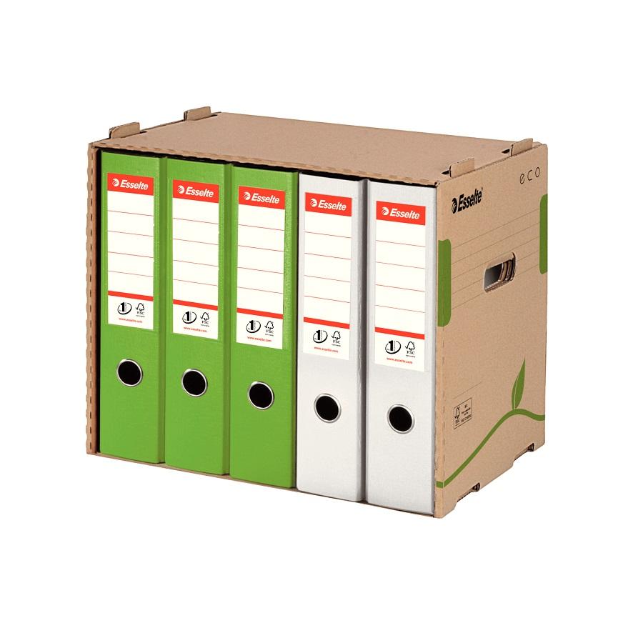 Архивен кашон Esselte Eco, 427х343х305 мм, странично отваряне, за класьори, рецикл. велпапе, кафяв | JAR Computers Архивен кашон Esselte Eco, 427х343х305 мм, странично отваряне, за класьори, рецикл. велпапе, кафяв