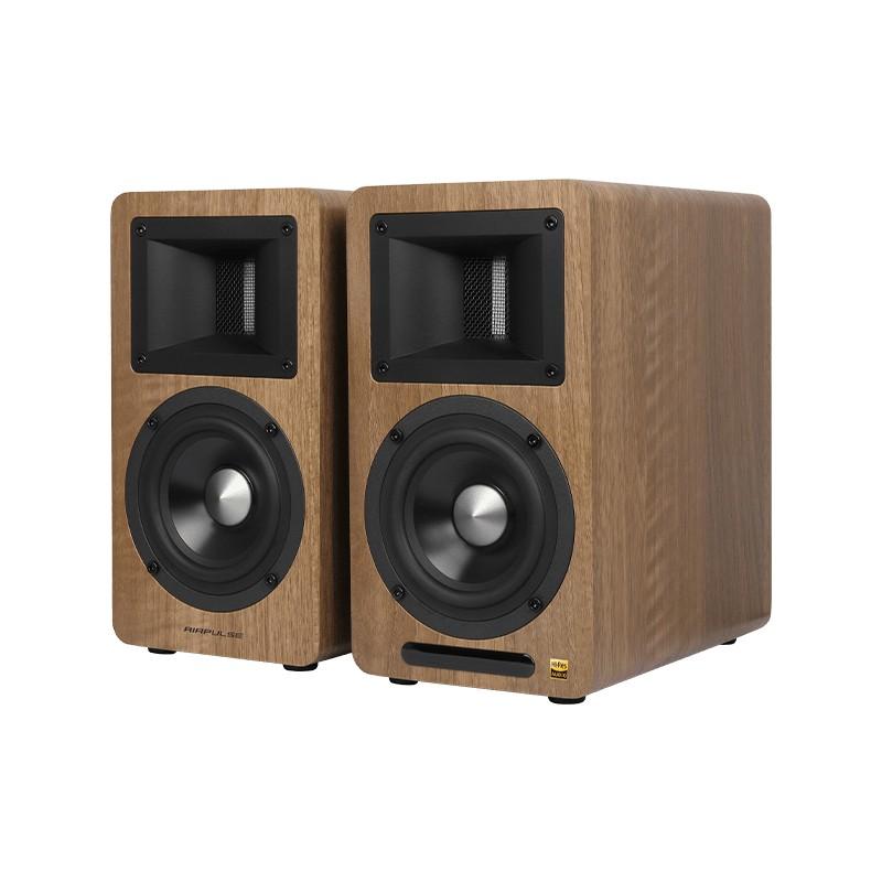 Безжична аудио система - Edifier Airpulse A80 Hi-Res Audio Bluetooth Speakers (кафяв) | JAR Computers Безжична аудио система - Edifier Airpulse A80 Hi-Res Audio Bluetooth Speakers (кафяв)