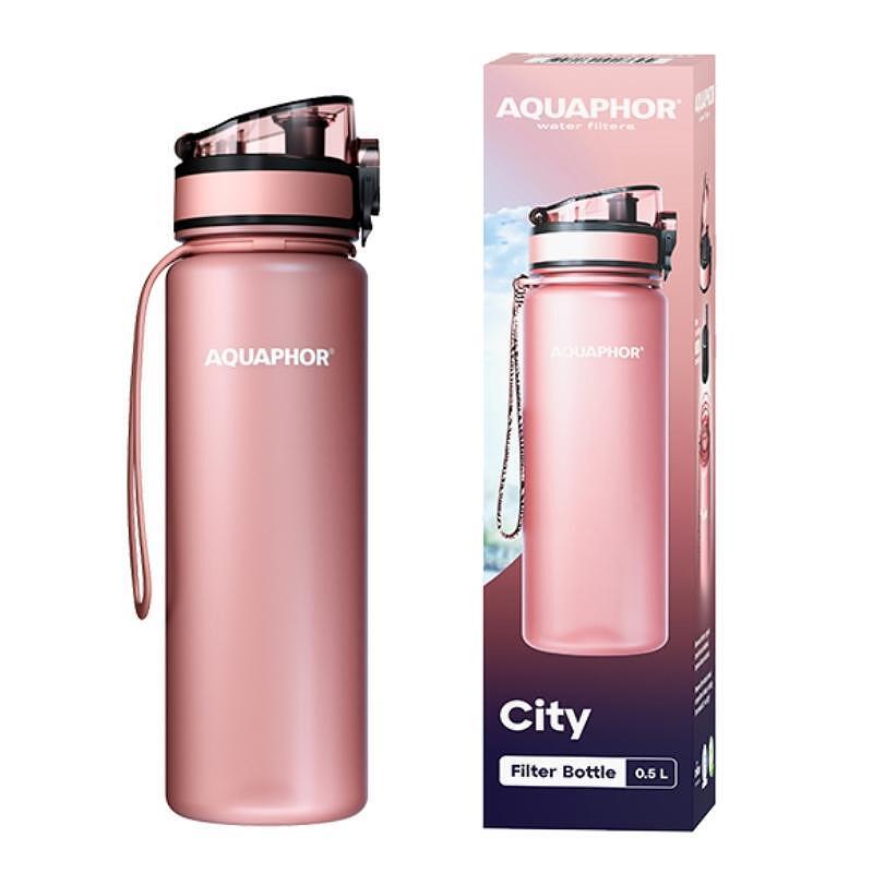 Бутилка Aquaphor Филтрираща City Tritan пудрено розово (160041) | JAR Computers Бутилка Aquaphor Филтрираща City Tritan пудрено розово (160041)