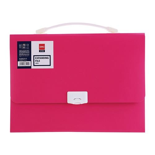 Чанта за документи Deli Rio, E38125, 7 отделения и индекси, PP, цикламена | JAR Computers Чанта за документи Deli Rio, E38125, 7 отделения и индекси, PP, цикламена