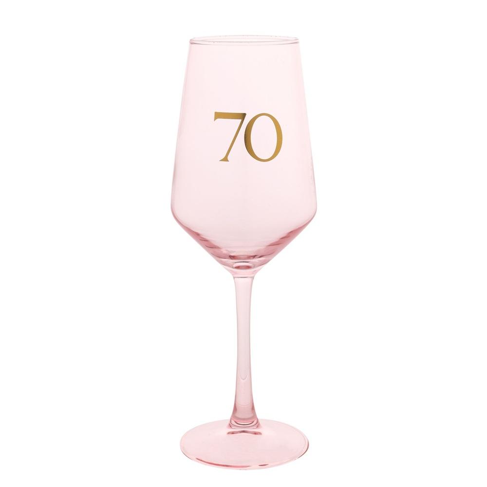 Чаша за вино "70-ти рожден ден"