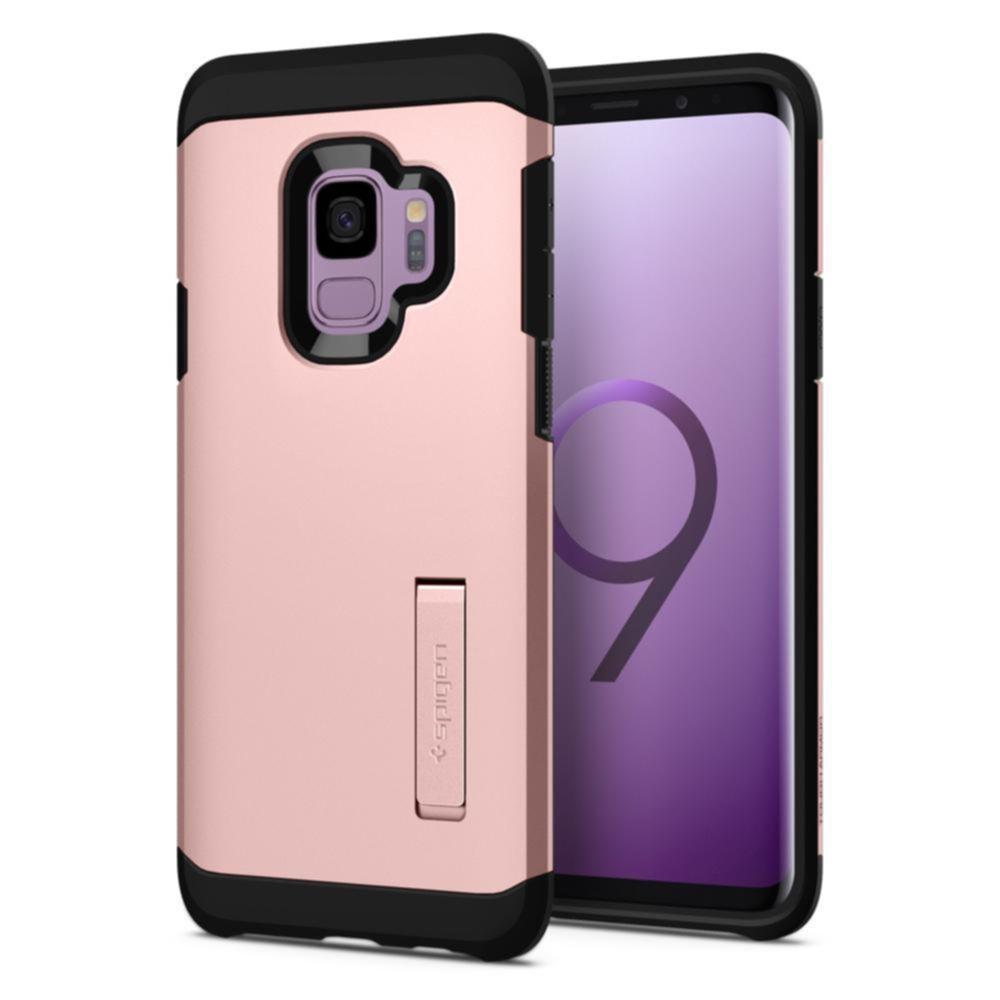 Хибриден кейс с най-висока степен на защита за Samsung Galaxy S9 - Spigen Tough Armor Case (розово злато) | JAR Computers Хибриден кейс с най-висока степен на защита за Samsung Galaxy S9 - Spigen Tough Armor Case (розово злато)