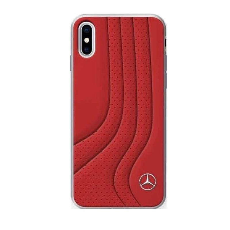 Кожен кейс (естествена кожа) за iPhone X - Mercedes-Benz New BOW II Hard Case (червен) | JAR Computers Кожен кейс (естествена кожа) за iPhone X - Mercedes-Benz New BOW II Hard Case (червен)