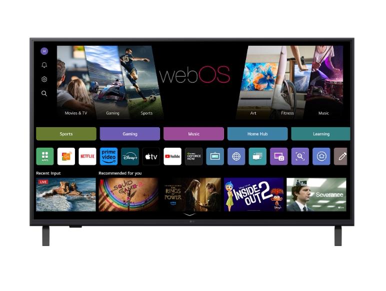 LG 43UA74003LB, 43" 4K UltraHD TV 4K (3840x2160), DVB-T2/C/S2, webOS 25 Smart, ThinQ AI, Alpha 7 AI Processor, WiFi, HDR10 pro, HLG, ALLM/HGiG, 4K Upscaling, AI Sound pro, Multiple View, HDMI eARC, LAN, USB, Bluetooth, Google Cast, 2 Pole Stand, Silver
