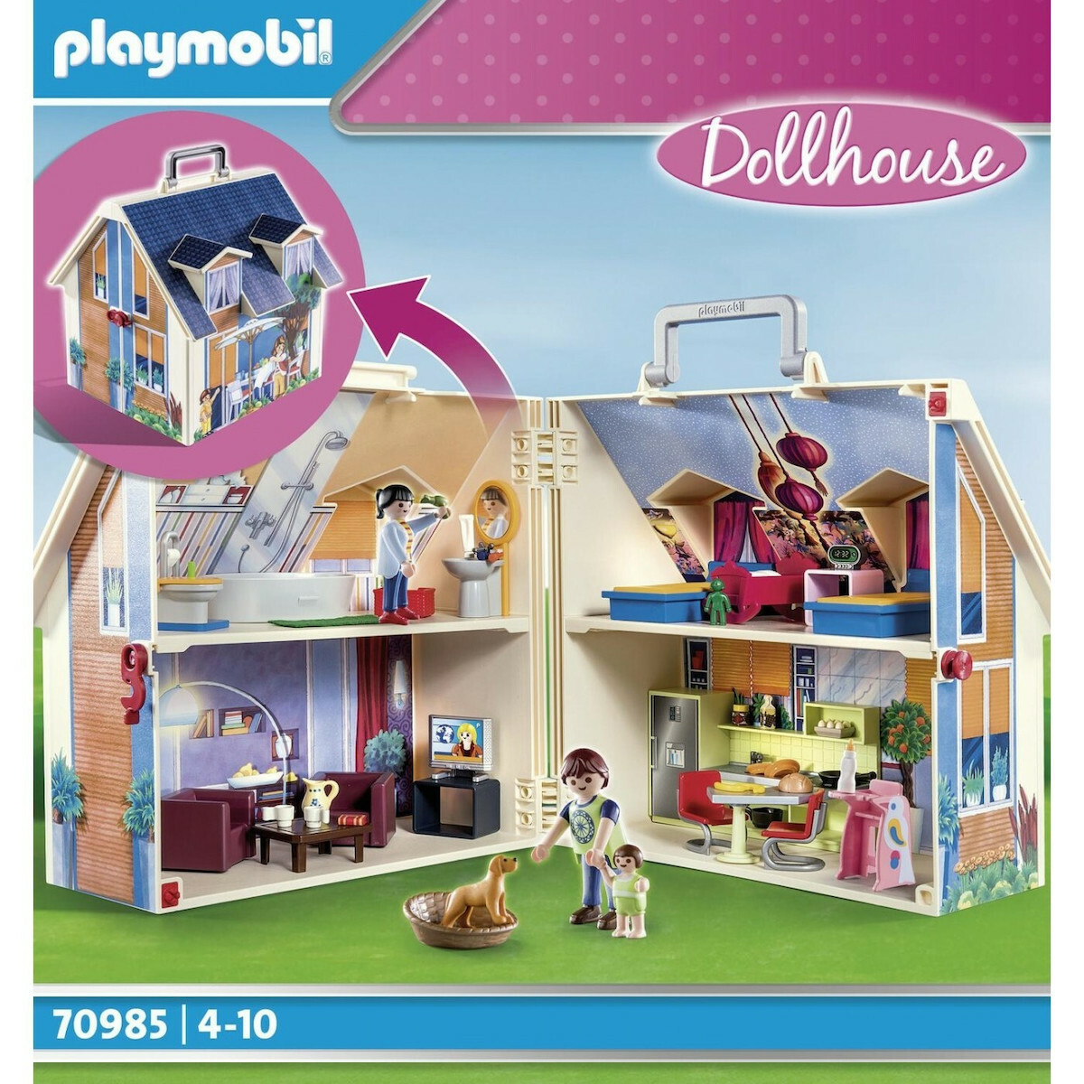 Playmobil Dollhouse Μοντέρνο Κουκλόσπιτο για 4-10 ετών (70985)